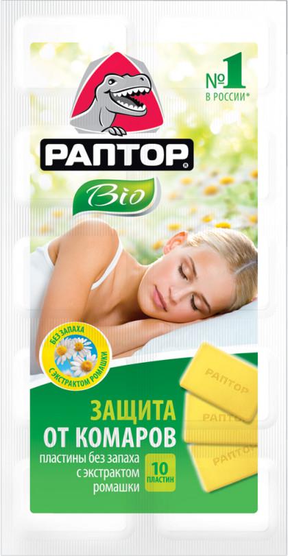 Пластины РАПТОР от комаров BIO с экст.ромаш 40/240