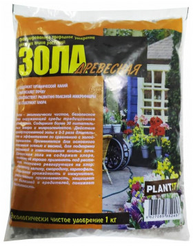 Зола древесная гран 1 кг PLANTIT/15шт