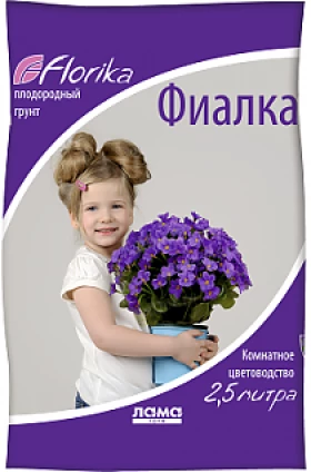 Бегония-Фиалка 2,5л. 12 шт/720 шт Флорика Лама Торф
