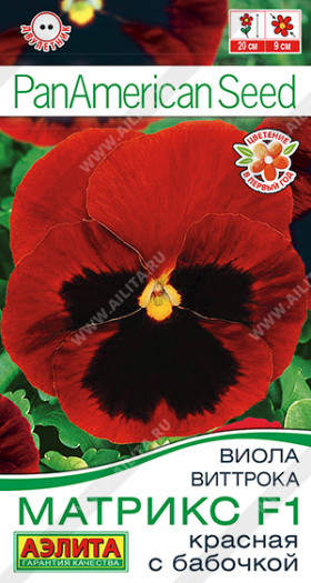 Матрикс красная с бабочкой крупноцв Ц(А)