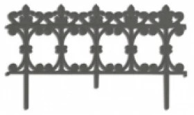 Заборчик садовый пластиковый  Рококо\6шт Техно