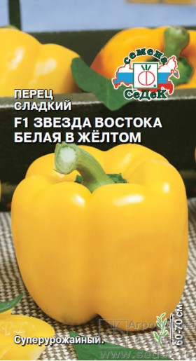 Звезда востока белая в желтом Ц(С)