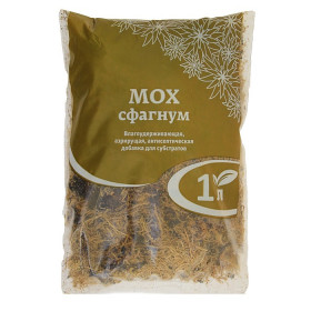 Мох сфагнум 1 л 50 шт/уп