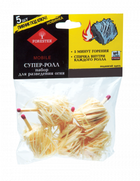 Пикник под ключ!Супер-ролл,набор для разведния огня,5шт/48