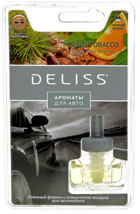 Автомобильный ароматизатор, сменный флакон  Anti-tobacco/12