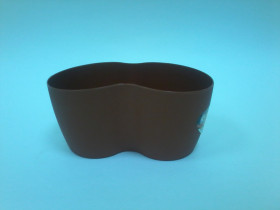 Кактусница на 2 растения терракот\20шт