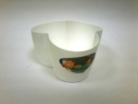 Кактусница на 3 растения белый/12шт