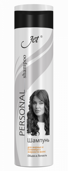 Шампунь Jet д/жирных и склонных к жирности волос Объем и легк белый 250мл/12