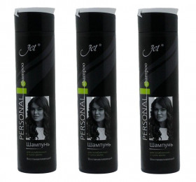 Шампунь Jet д/ослабл и сухих  волос Восстанавливающий черный 250мл/12