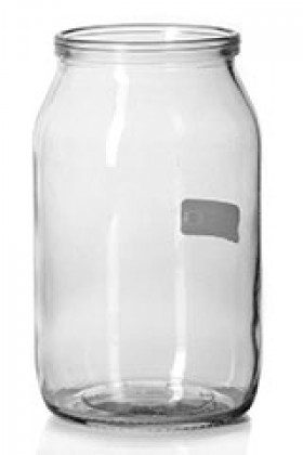 Стеклобанка без резьбы 1000мл 1-82  /12 шт/КамышинТара