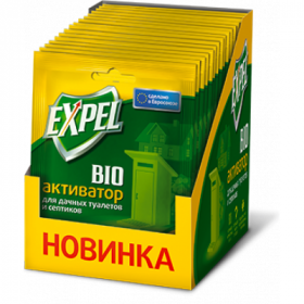 Биоактиватор для дачных туалетов и септиков, саше в миниприлавке/16/64
