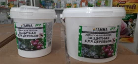 Садовая краска акриловая  ГАММА 3 кг ведро 6 шт Ленторг