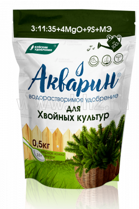 Акварин для хвойных  марка 3  дой-пак  0,5 кг\12 шт Буй