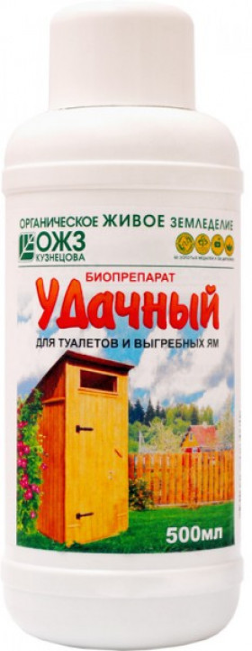 Удачный Биопрепарат для туалетов 0,5л\14 шт\БашИнком