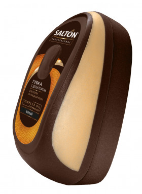 Губка д/гл.кожи с доз. Черный/24шт.