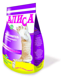 Наполнитель АЛИСА 4,6  л комкующийся  \4 шт