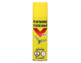 Аэрозоль Усиленный от комаров и мошек с ароматом цитруса 150мл/24 шт/Сибиар