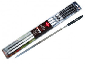 Набор шампуров больших в блистере (6шт) с дерев.ручками/12