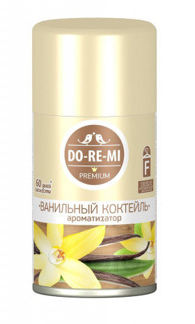 ДО-РЕ-МИ Премиум (сменный блок) Ванильный коктейль 250мл 12шт/кор
