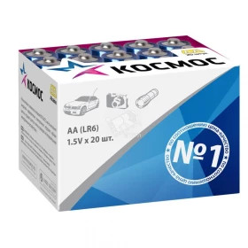 Космос Alkaline LR06-20 в коробке 20\640
