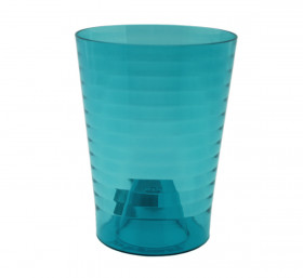 Эльба Бирюзово-прозрачный орхид пласт кашпо 13*16 1,5 л/30 шт