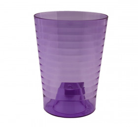 Эльба Фиолетово-прозрачный  орхид пласт кашпо 13*16 1,5 л/30 шт