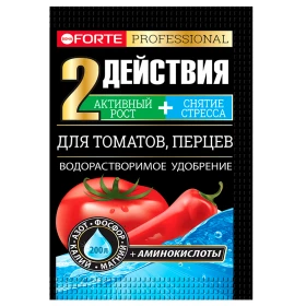 Bona Forte Для томатов и перцев Удобрение водораств с аминокислотами пакет 100г(10шт/бокс)/30