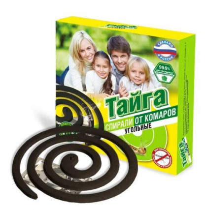 Тайга Хит! спирали от комаров угольные 30 шт/кор.