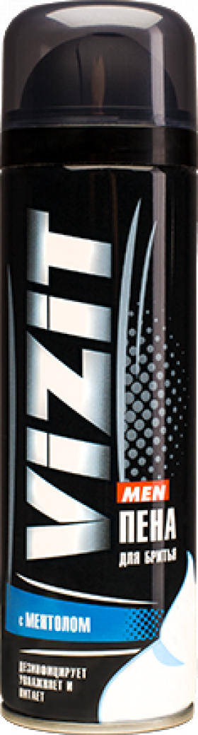 Пена для бритья Визит с Ментолом 225мл 12шт/кор