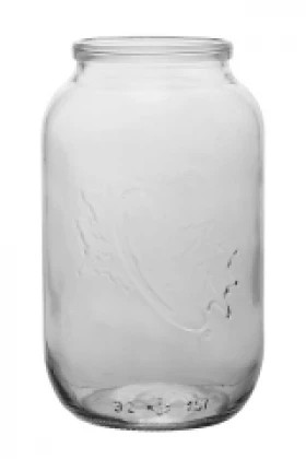 Стеклобанка без резьбы 1500мл 1-82/12 шт/Камышин Тара