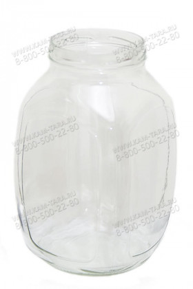Стеклобанка с резьбой 3000мл А133.III-7-100 Кубышка /6шт/Камышин Тара
