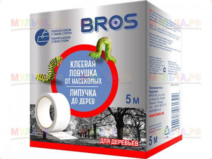 Ловчий пояс для садовых деревьев двусторонний 5м 1шт BROS/ 20шт Польша