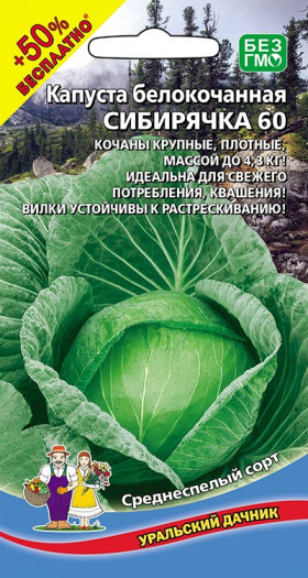 Сибирячка 60 Ц(УД) +50% бесплатно