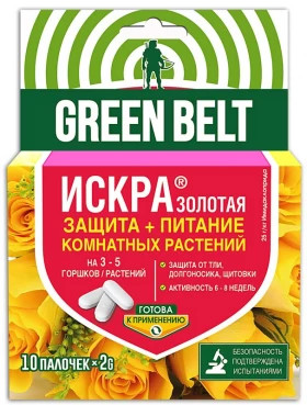 Искра золотая пал. д/защ комн. растений (10шт)\48\Техно