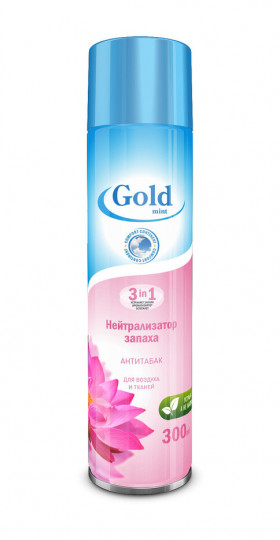 Gold mint Нейтрализатор запаха  Антитабак  300мл(52-200)\12шт