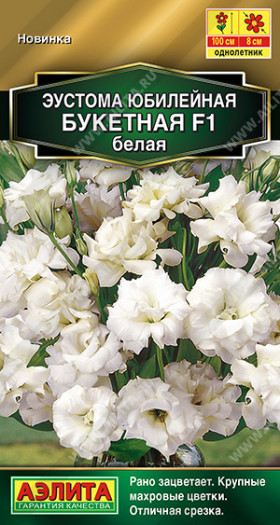 Юбилейная букетная махровая белая Ц(А)