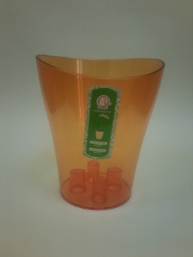 Ника для орхидей 16*19 янтарный-прозрачный/10шт