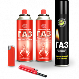 Газ Всесезонный универсальный красный\12шт