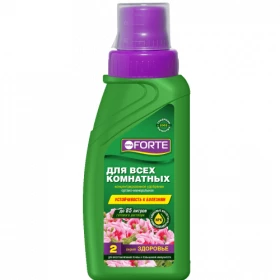 Bona Forte Здоровье Для всех комнатных растений Жидкое органо-минеральное удобрение, флакон 285мл/20