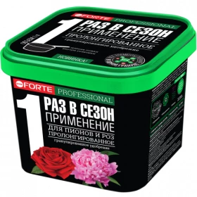 Bona Forte Для пионов и роз с биодоступным кремн Удобрение сухое гранулир. пролонг. ведро 1л/12