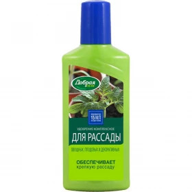 ДОБРАЯ СИЛА Для рассады Жидкое орг-мин удобрение  флакон 250мл/24