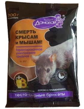 Домовой Прошка тестосырный брикет со вкусом подсолн. масла 200гр/24шт 4607005241245