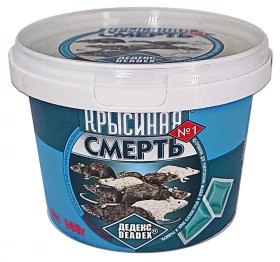 Крысиная смерть №1 Мягкие брикеты 500г. (1х18) ОБОРОНХИМ