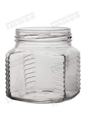 Стеклобанка с резьбой квадратная 250мл КБ152-В66А/40 шт/КамышинТара