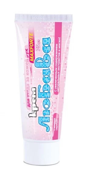 ЛЮБАВА МАХFORTE крем (ВХ) ТУБА  с ионами СЕРЕБРА 75мл 60шт/м (упак(60шт)