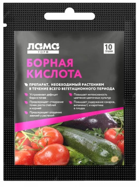 Борная кислота 10г Лама Торф/ 200шт