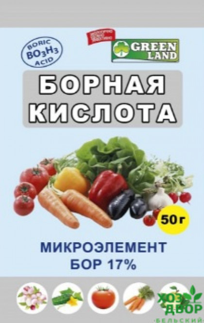 Борная кислота 50 гр пакет 50 шт/кор Рейхардт