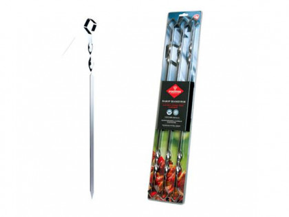 Набор шампуров больших в блистере/6шт,никел.сталь/12