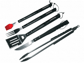 Набор для барбекю 5 предметов:лопатка, щипцы, вилка, кисточка, нож/6