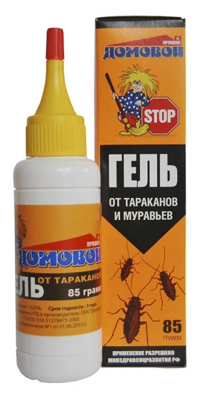 Домовой Прошка гель (туба 85 мл) от тар. и муравьев/40шт 4607005240019